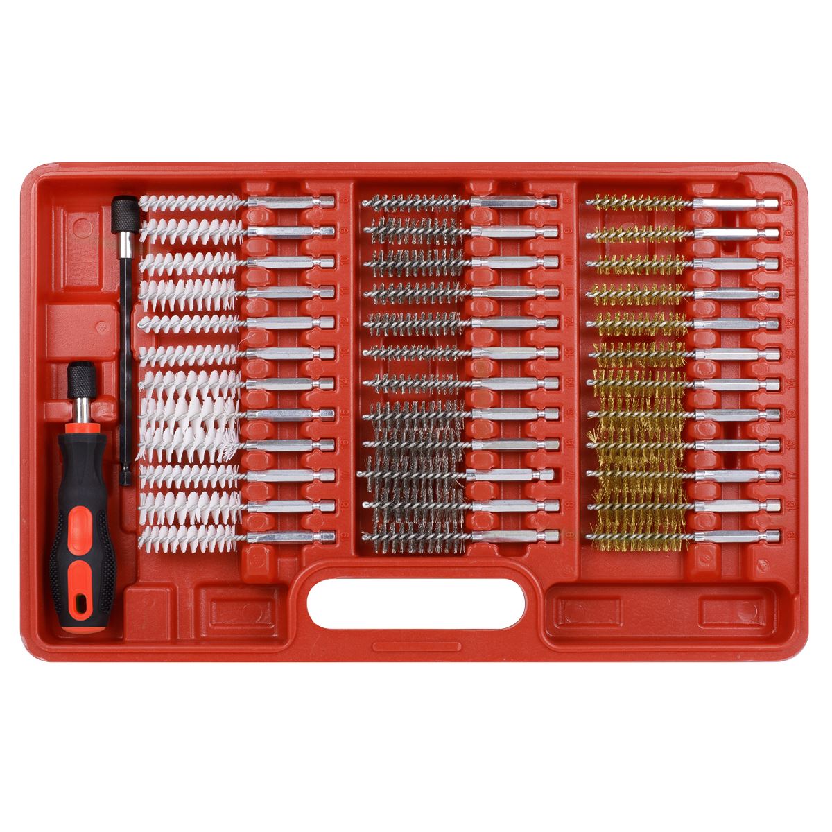 Sealey 38pc Cleaning Brush Set Injector Bore