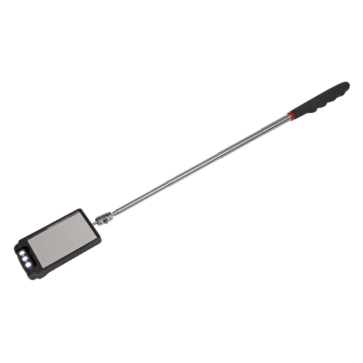 Siegen by Sealey Telescopic Inspection Mirror 52 x 83mm with 2 LEDs