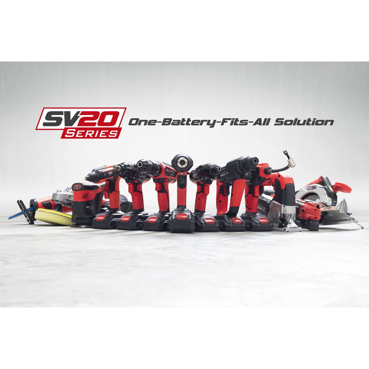 Sealey Cordless Chainsaw 25cm 20V 4Ah SV20 Series Kit -  2 Batteries