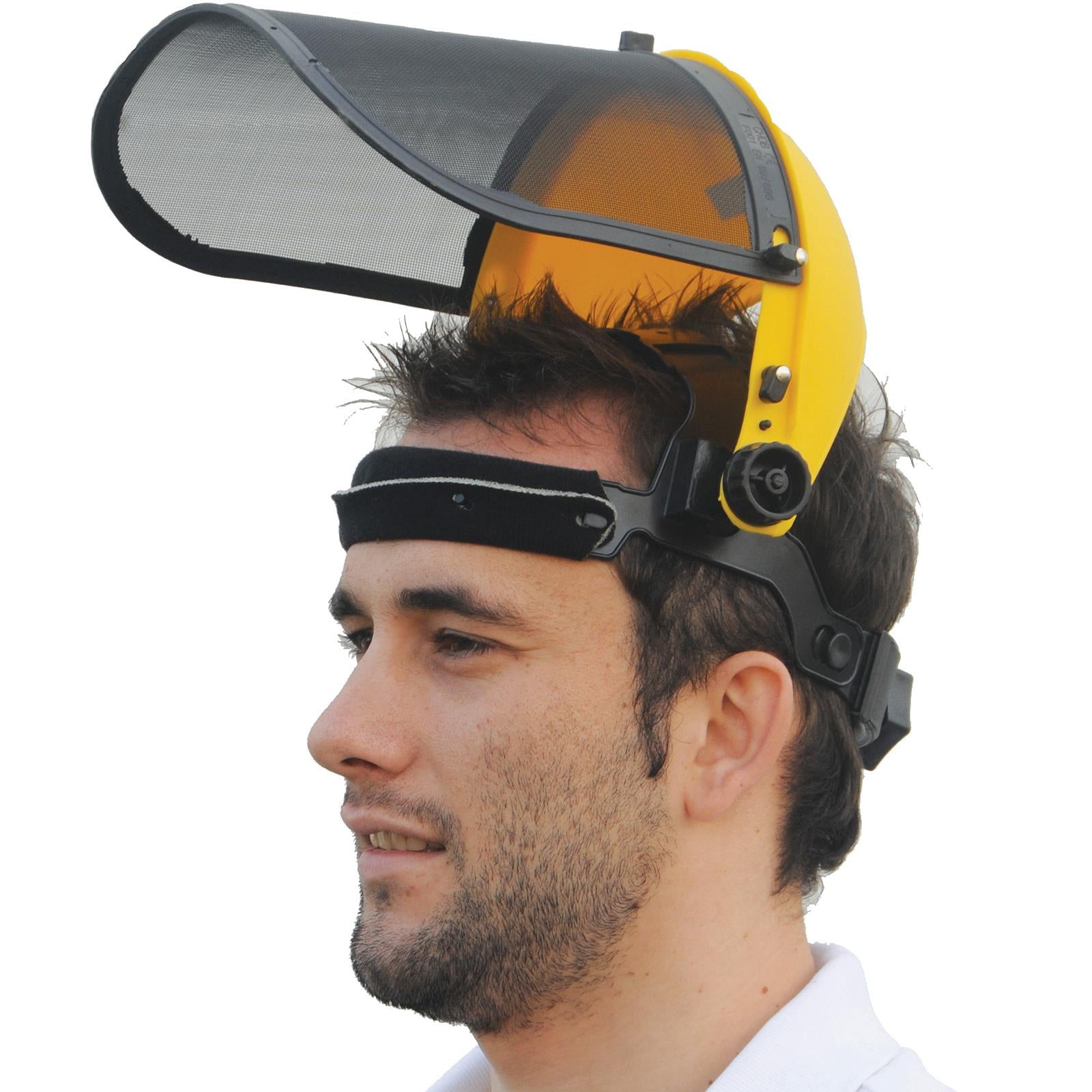 Silverline Mesh Safety Visor Face Eye Protection Shield Helmet Garden Strimming