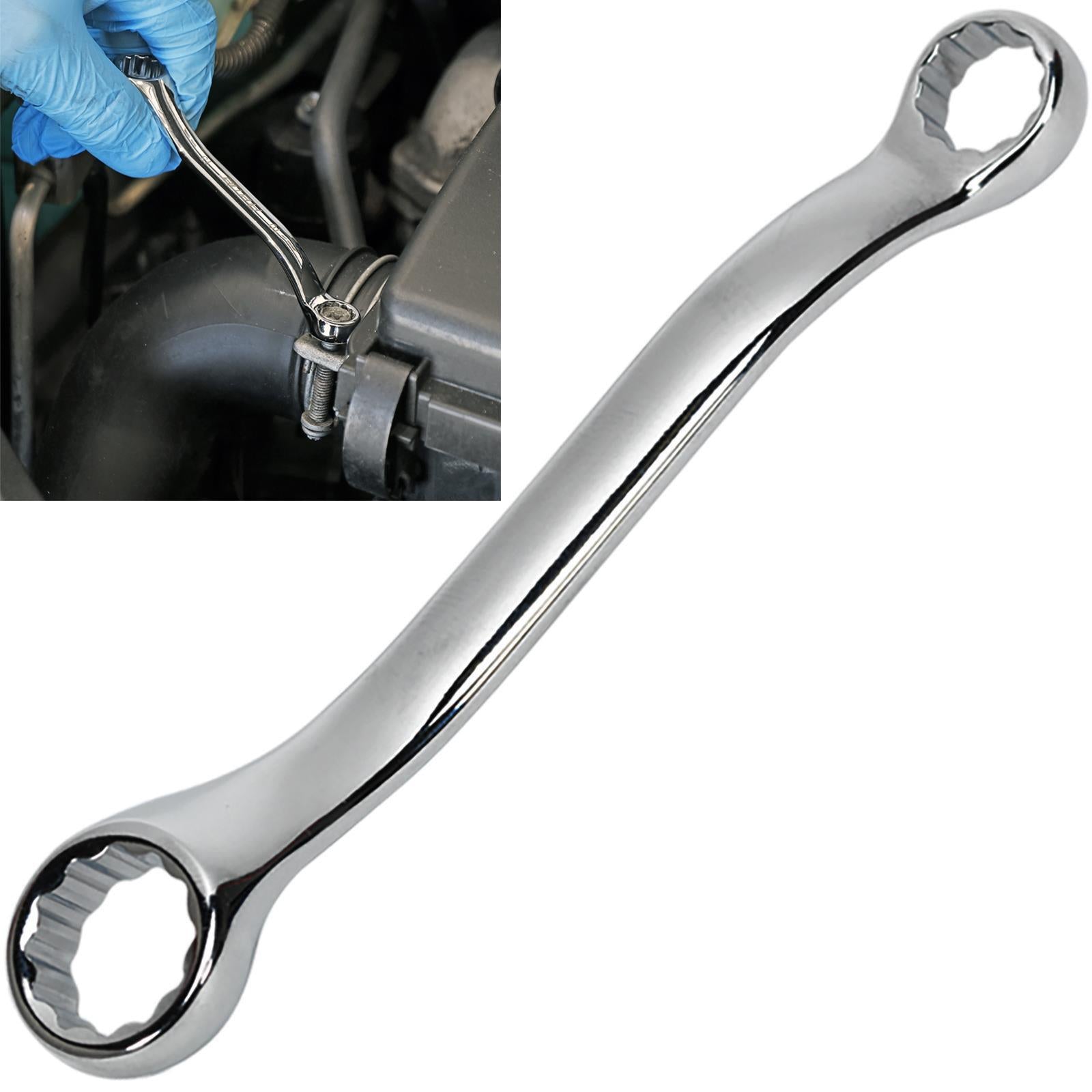 Sealey Offset Stubby Ring Rowing Spanner 10mm x 13mm Double End Rigger Jigger