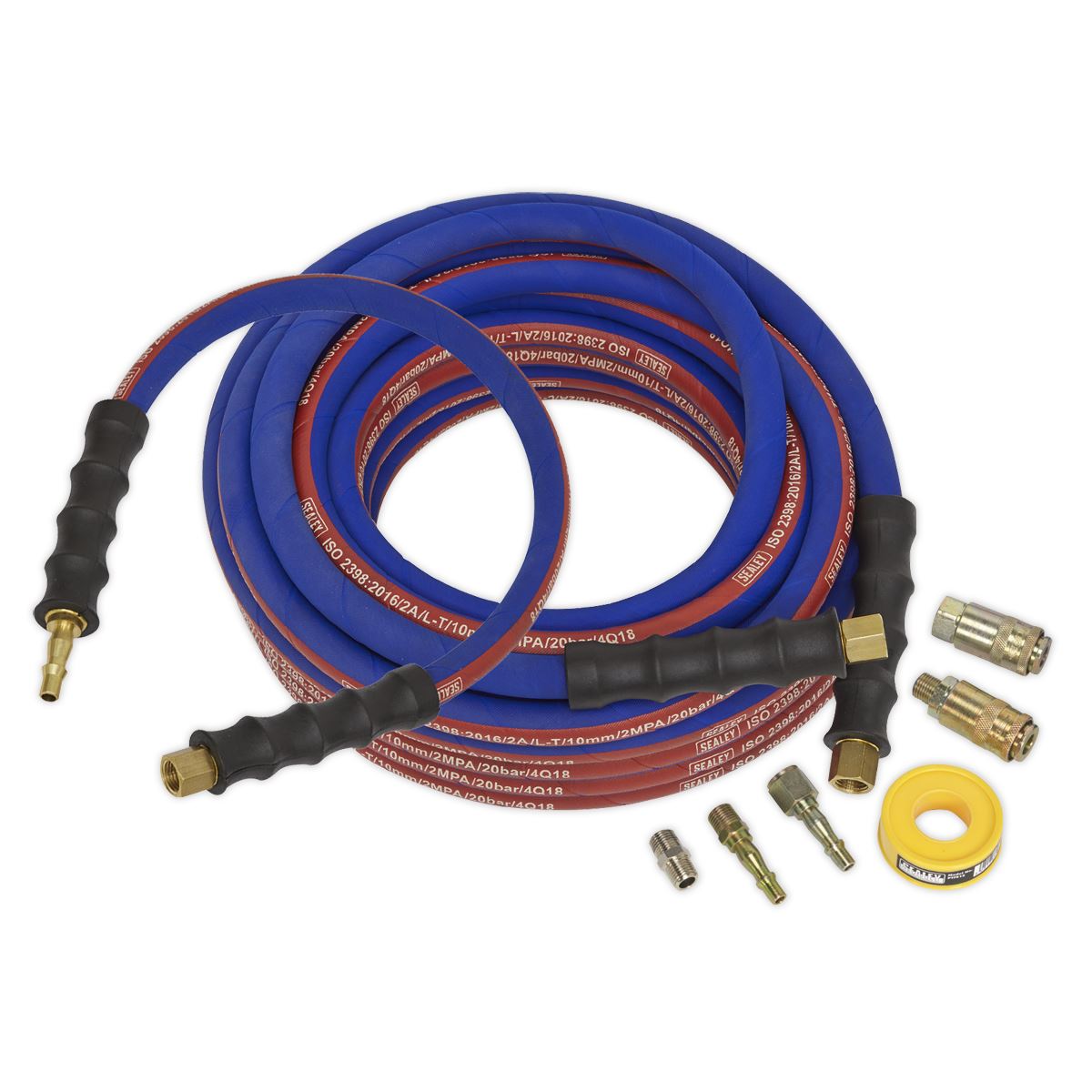 Sealey Air Hose Kit Extra-Heavy-Duty 15m x Ø10mm with Connectors