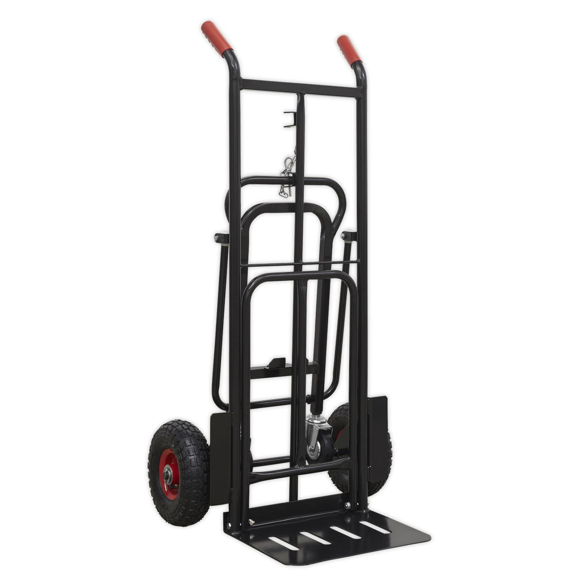 Sealey Premier Heavy-Duty 3-in-1 Sack Truck with PU Tyres 300kg Capacity