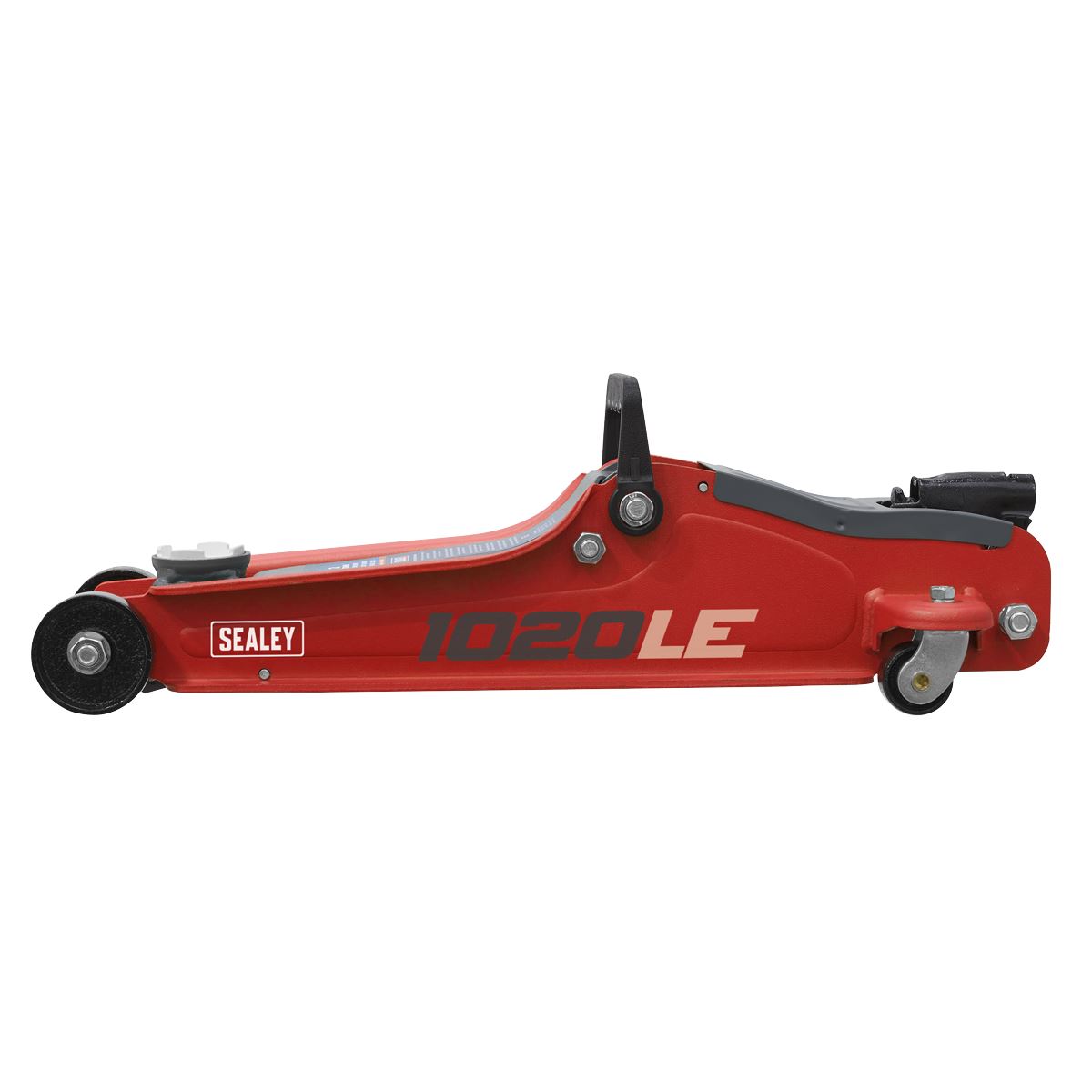 Sealey Trolley Jack 2tonne Low Entry Short Chassis - Red