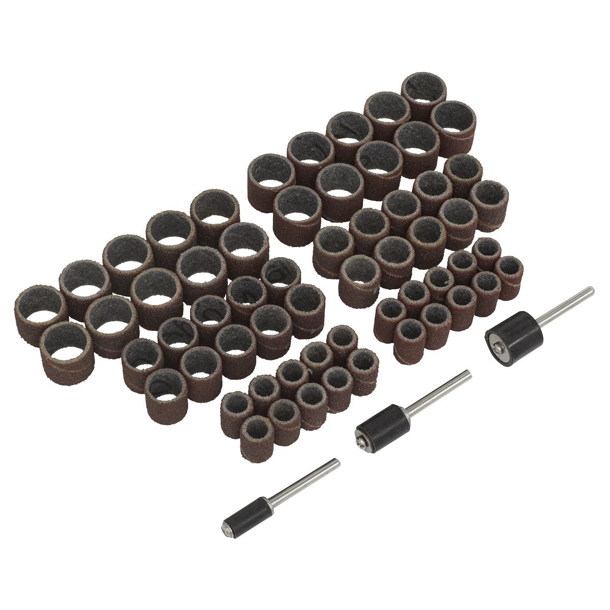 Sealey Rotary Tool Sanding Drum Bands Set 63 Piece