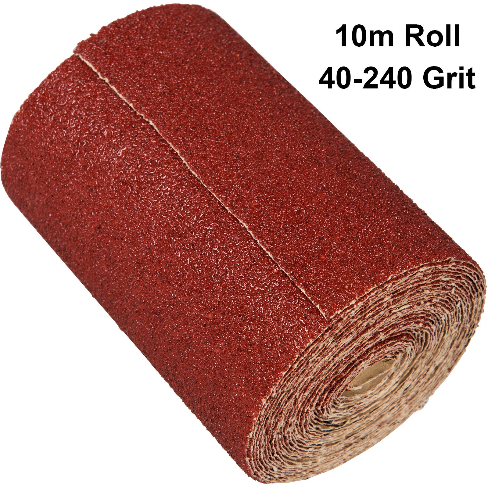 Silverline 10m Aluminium Oxide Sanding Roll 40-240 Grit
