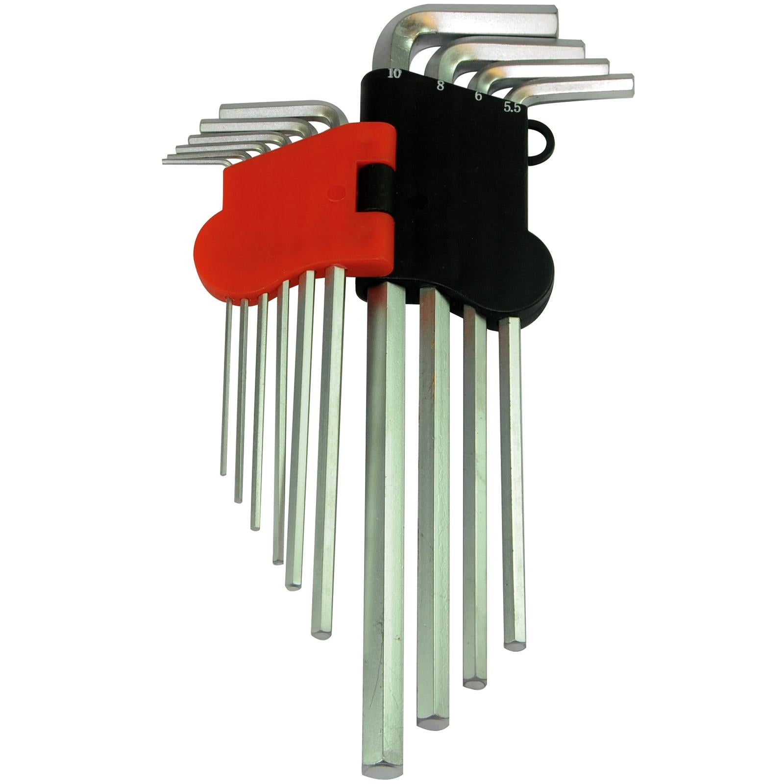 Silverline 10 Piece Hex Key Set Metric 1.5mm - 10mm Expert Steel Socket Wrench