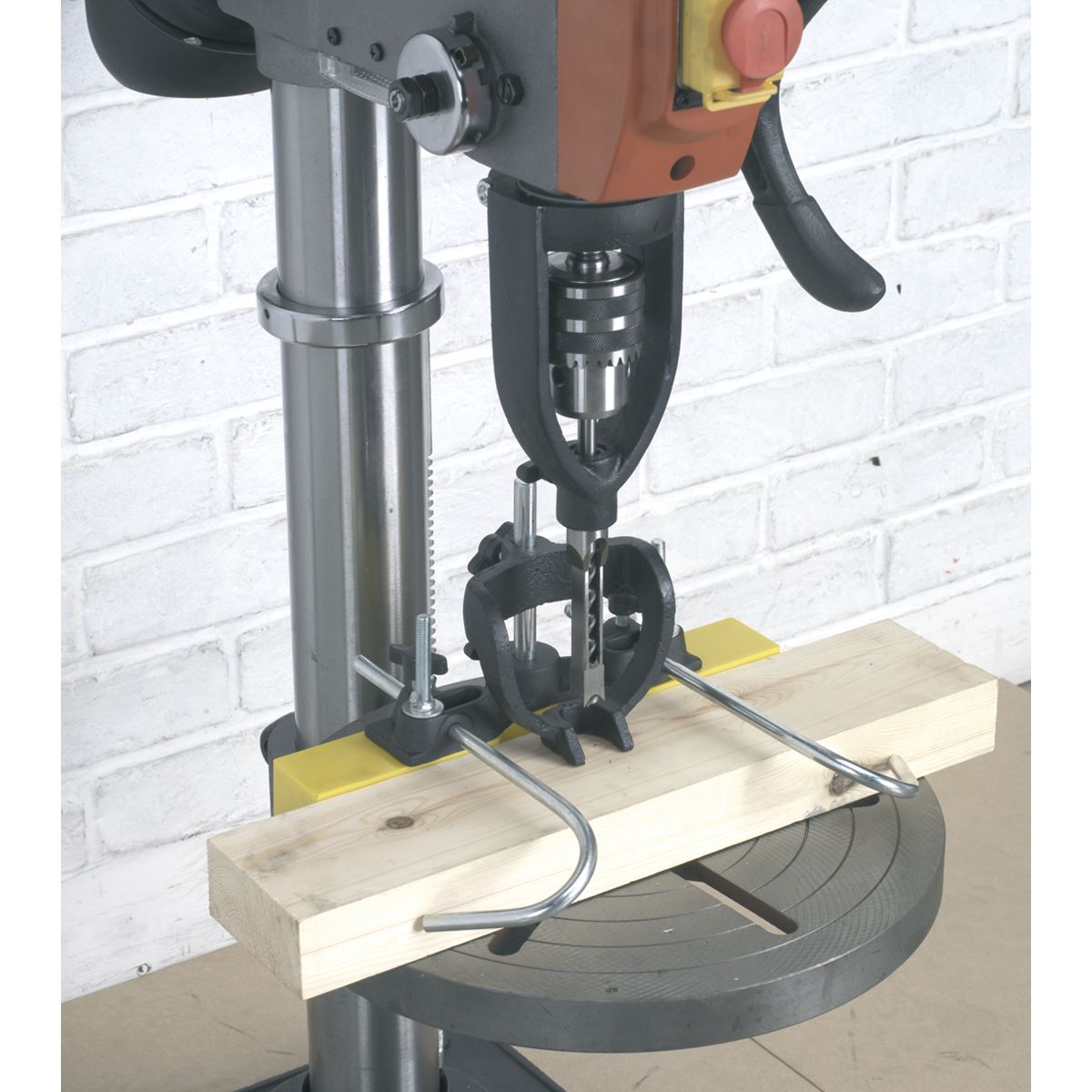 Sealey Wood Mortising Attachment 40-65mm with Chisels