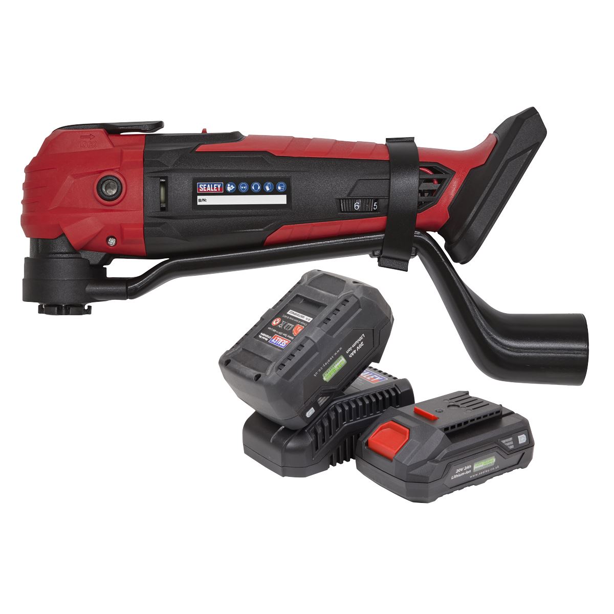 Sealey Cordless Oscillating Multi Tool Kit 20V SV20 Series 2 Batteries