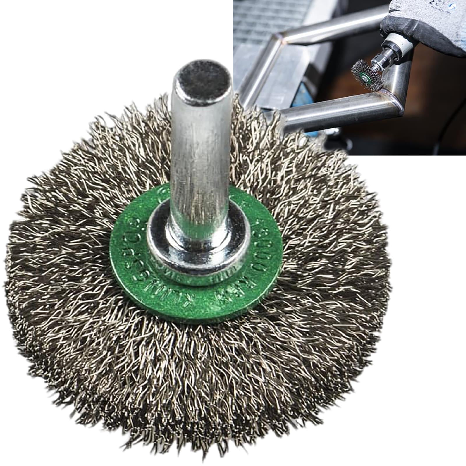 Klingspor Crimped Wire Wheel Brush 30mm 40mm 50mm 60mm 70mm 6mm Shank Stainless Steel BRS600W