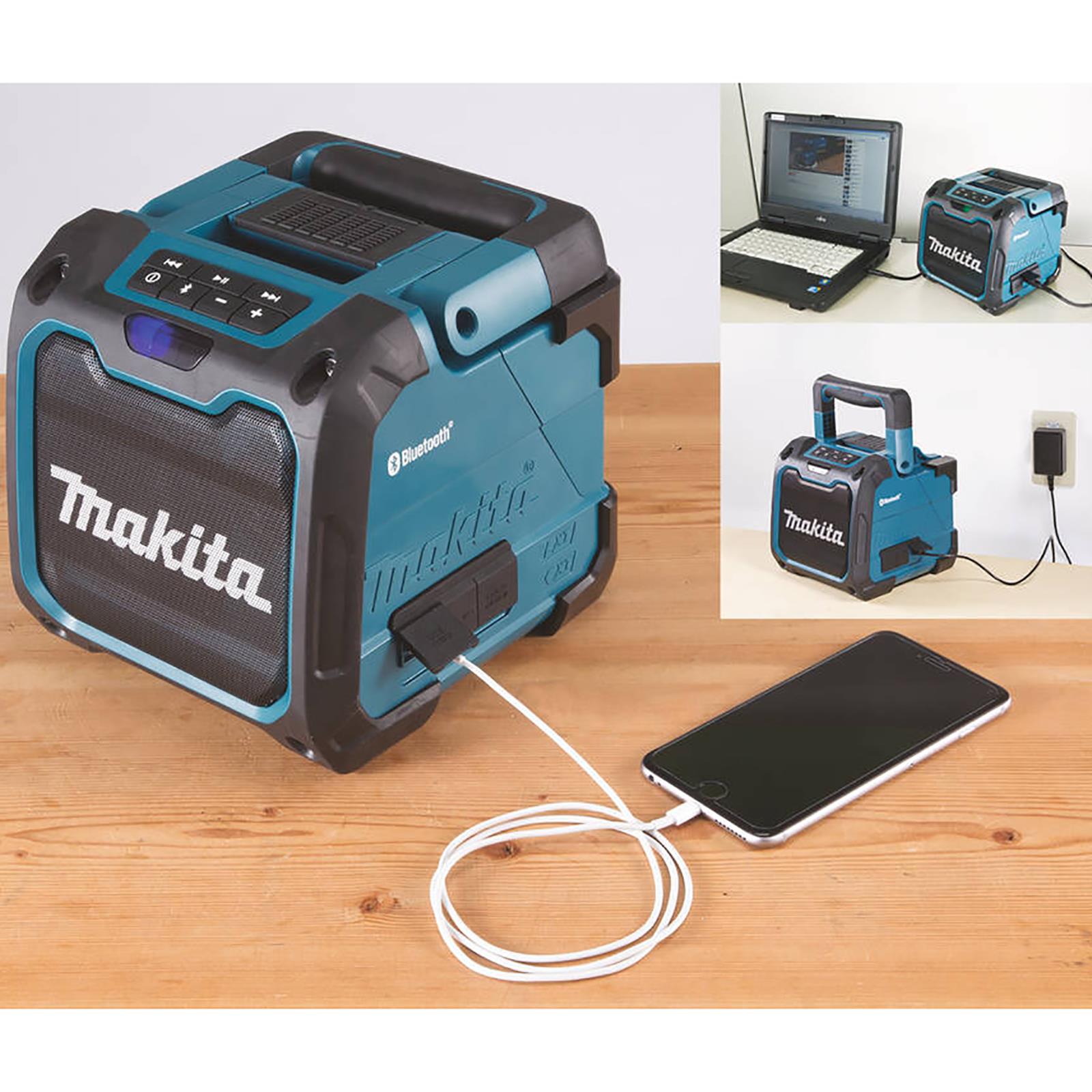 Makita Job Site Bluetooth Speaker Cordless 18V CXT LXT Battery Body Only DMR200