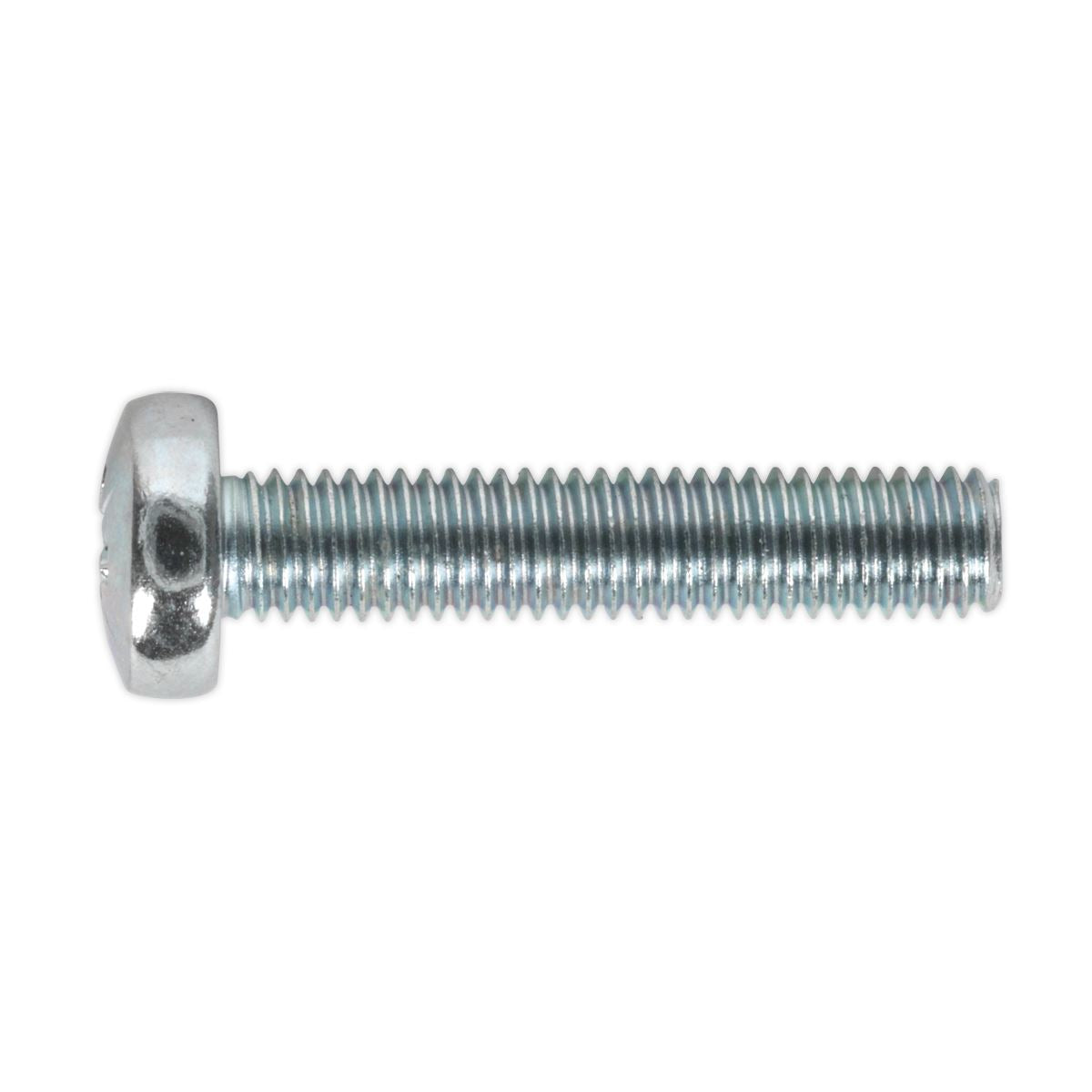 Sealey Machine Screw M5 x 25mm Pan Head Pozi Zinc Pack of 50