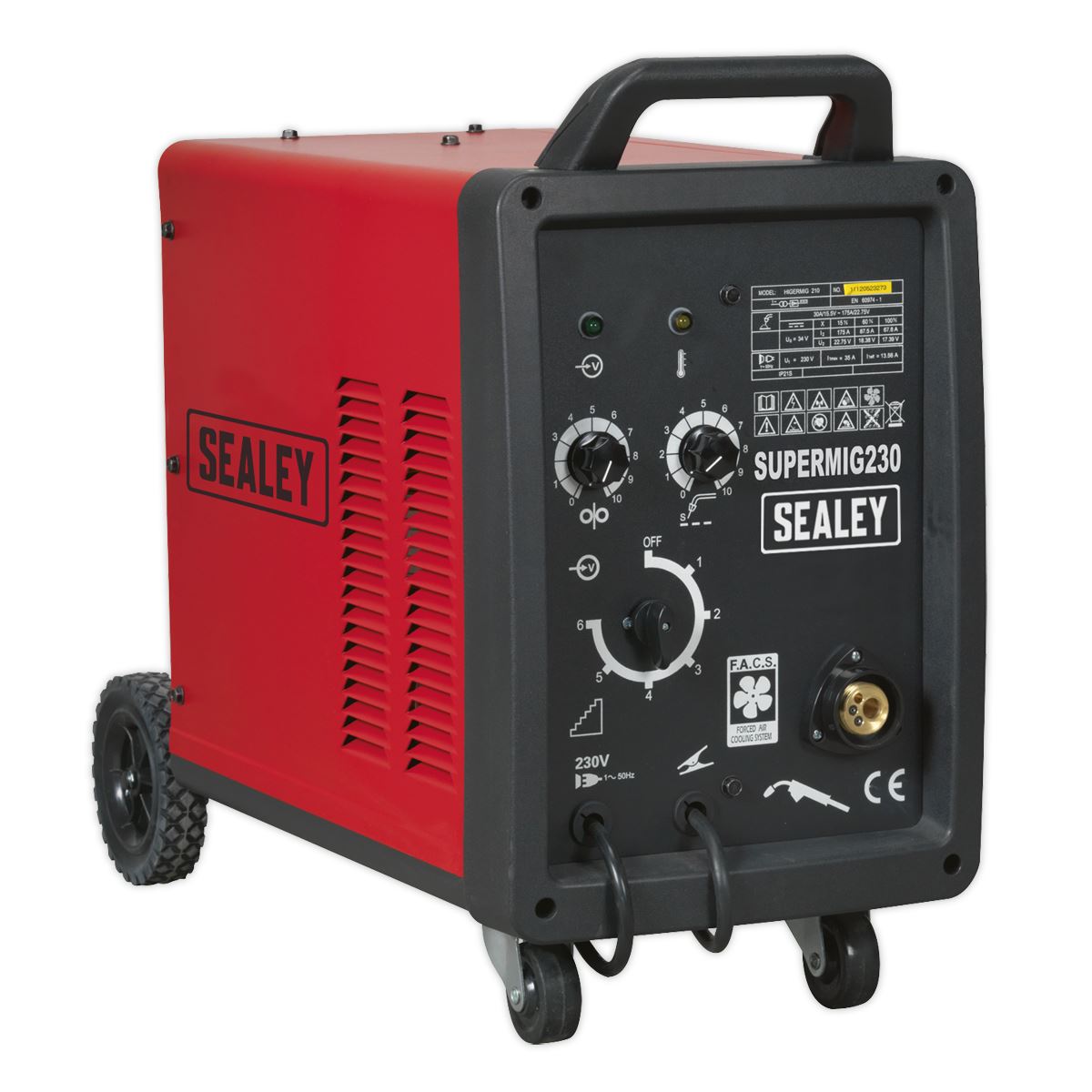 Sealey Professional MIG Welder 230A 230V with Binzel® Euro Torch