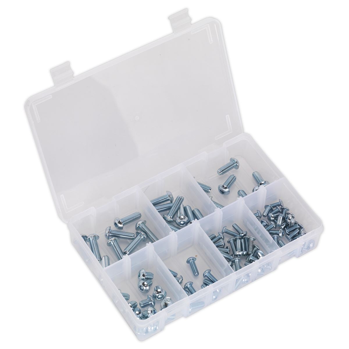 Sealey Socket Screw Assortment 108pc DIN 912 M5-M10 Button Head High Tensile 10.9 Metric