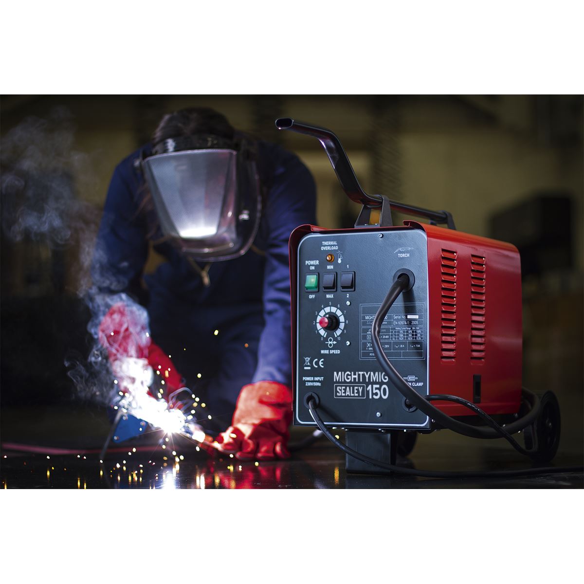 Sealey Professional Gas/Gasless MIG Welder 150A 230V