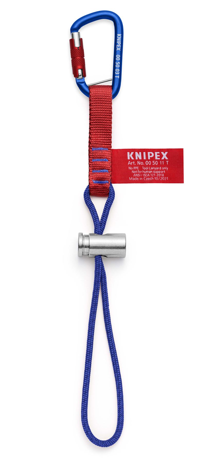 Knipex Adapter Straps with Fixated Carabiner for Tethered Tool Range 00 50 13 T BK