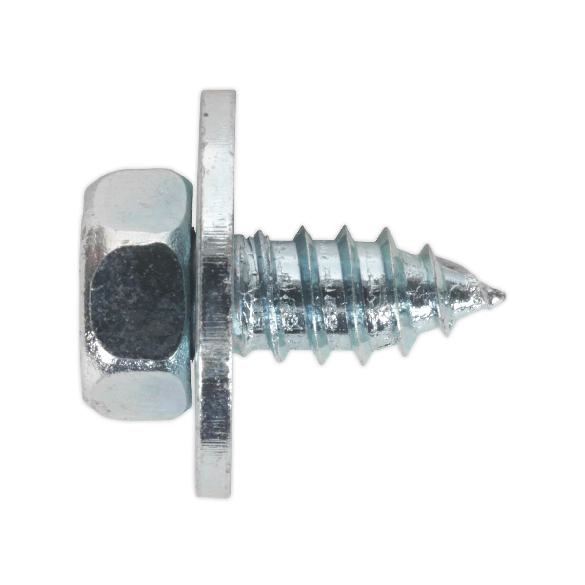 Sealey Acme Screw with Captive Washer #14 x 1/2" Zinc Pack of 100