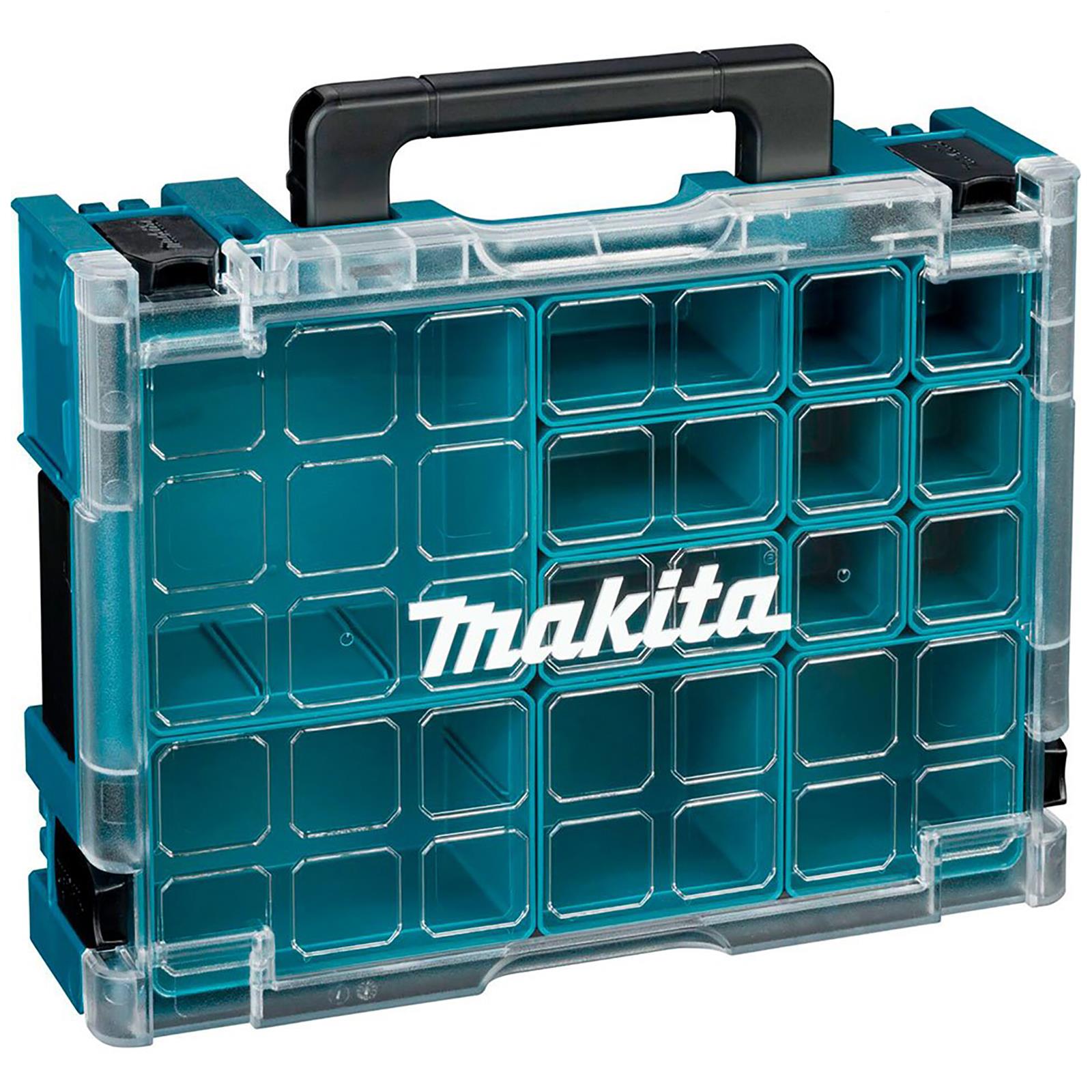 Makita Makpac Organiser Set Storage Parts Tool Box Transparent Lid Inserts