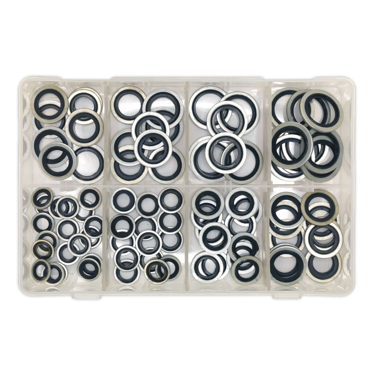 Sealey Bonded Seal (Dowty Seal) Assortment 88pc - Metric