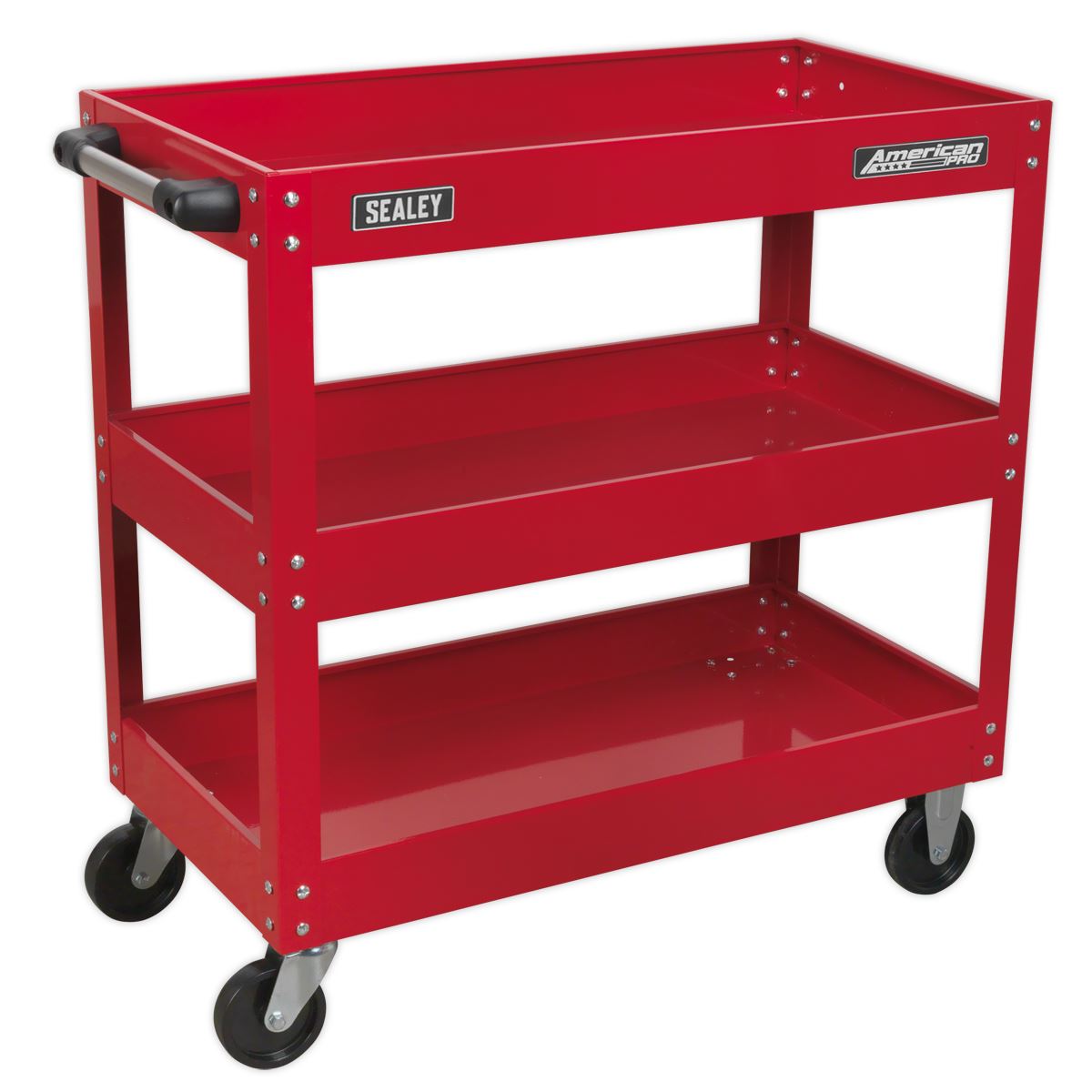 Sealey American Pro Workshop Trolley 3-Level Heavy-Duty