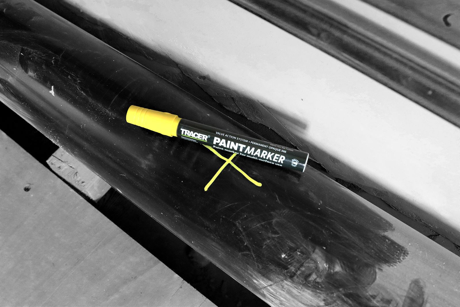 TRACER Paint Marker Yellow 1-3mm Bullet Point