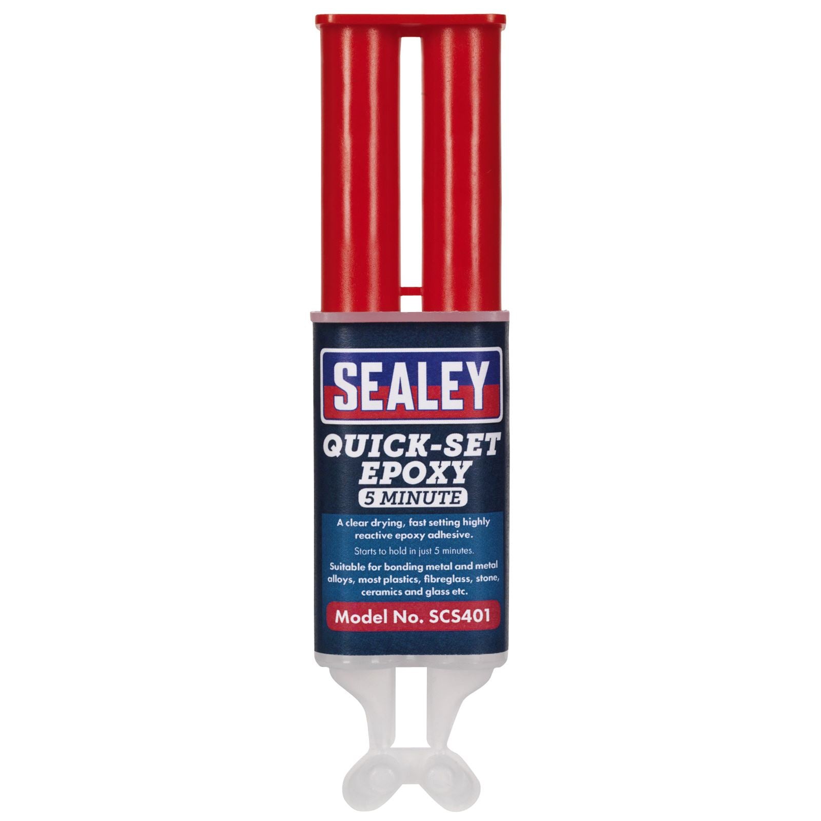 Sealey 25ml Quick Set 5 Minute Epoxy Adhesive Glue Syringe Fast Drying