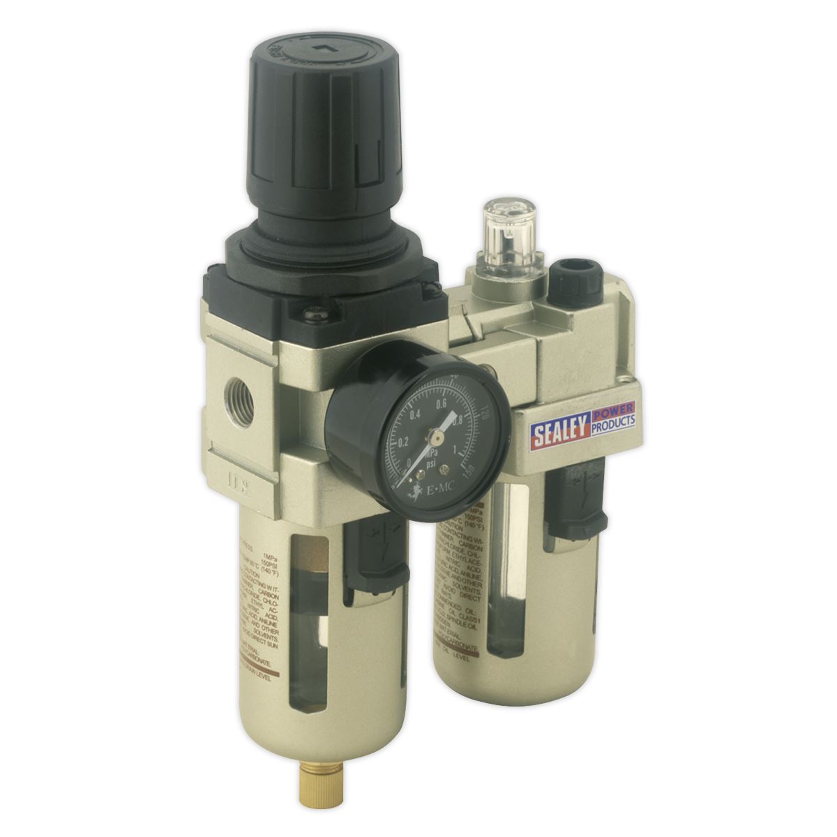 Sealey Air Filter/Regulator/Lubricator Max. Airflow 60cfm