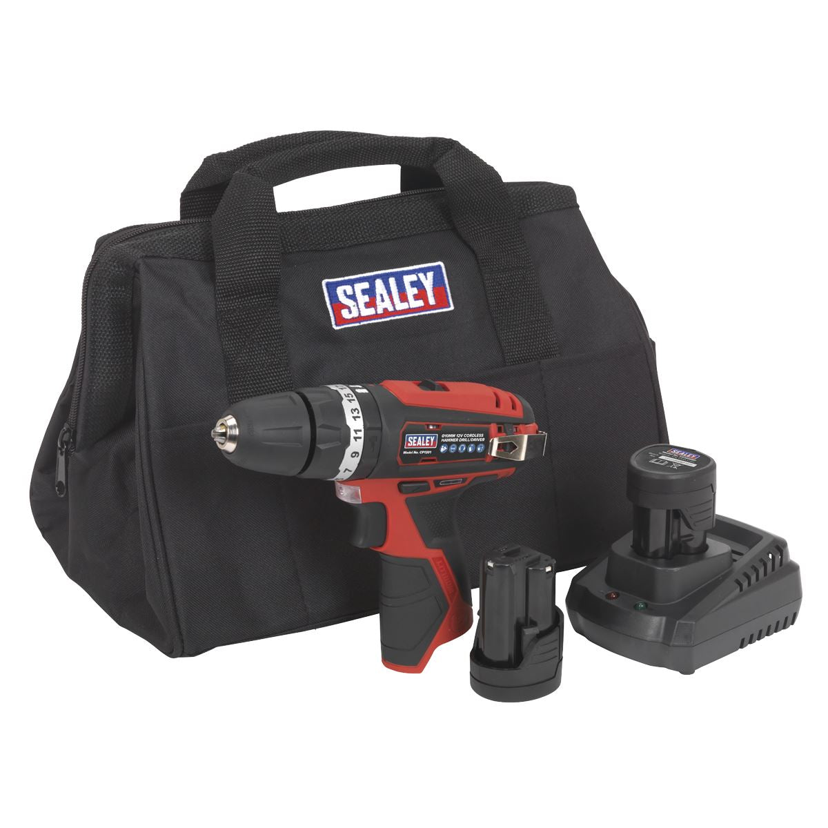 Sealey Combi Drill Kit Ø10mm 12V SV12 Series - 2 Batteries