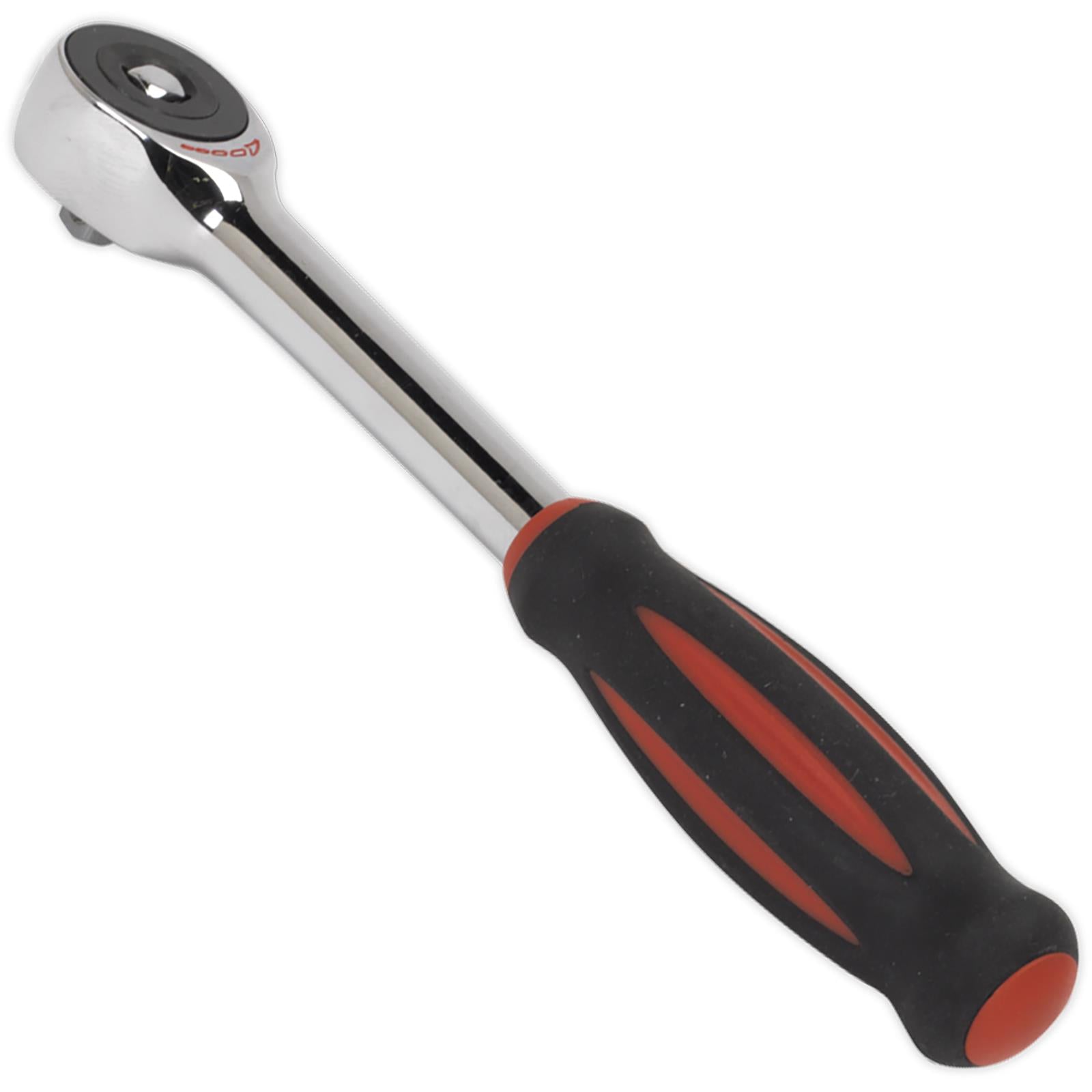 Sealey Ratchet Speed Wrench Handle 1/2" Drive Push Through Reverse Premier