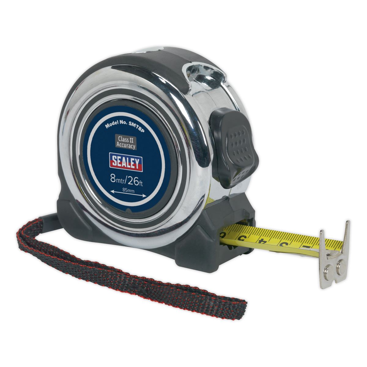 Sealey Professional Tape Measure Chrome Body 5m or 8m