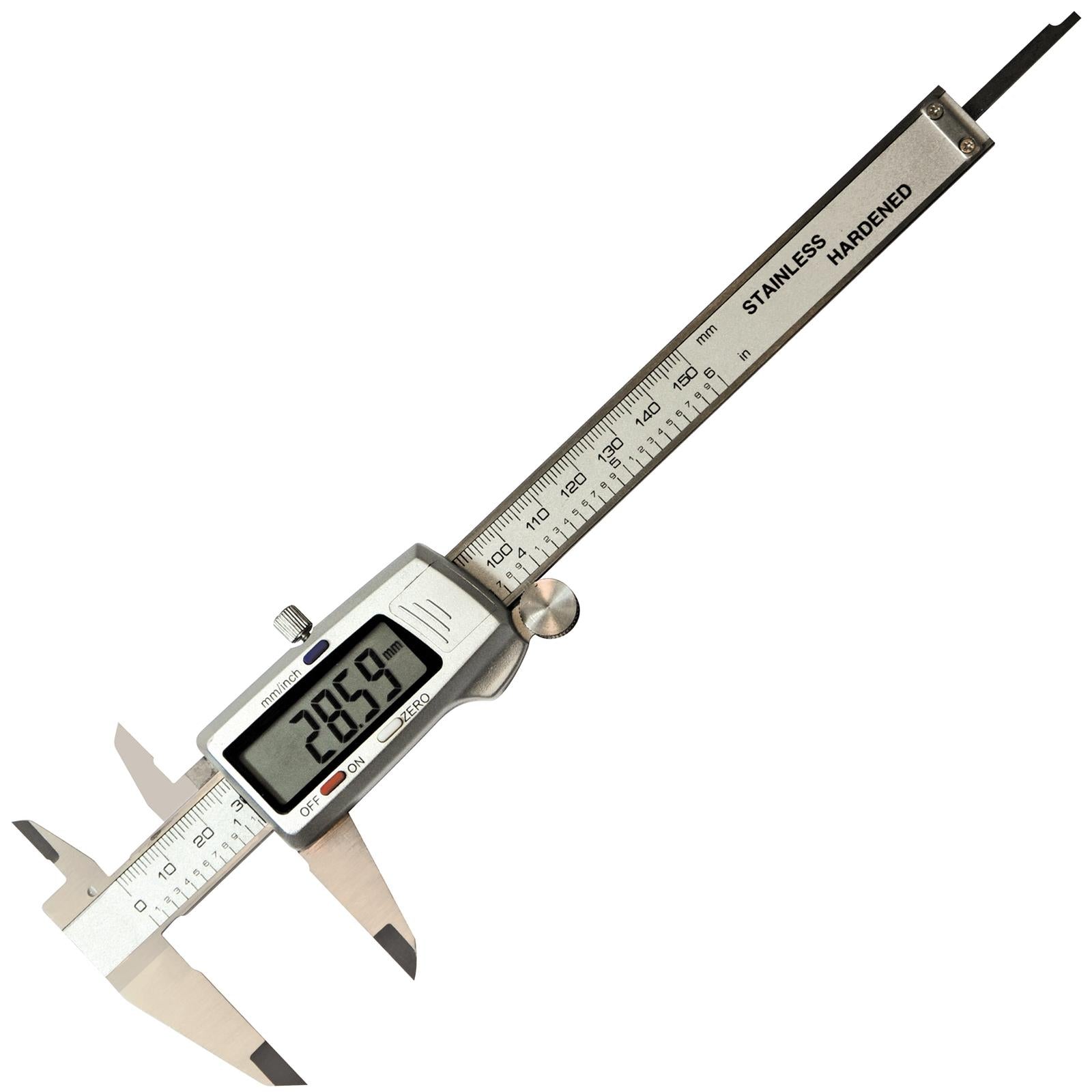 Silverline 0-150mm Digital Vernier Caliper Internal External Depth Measure