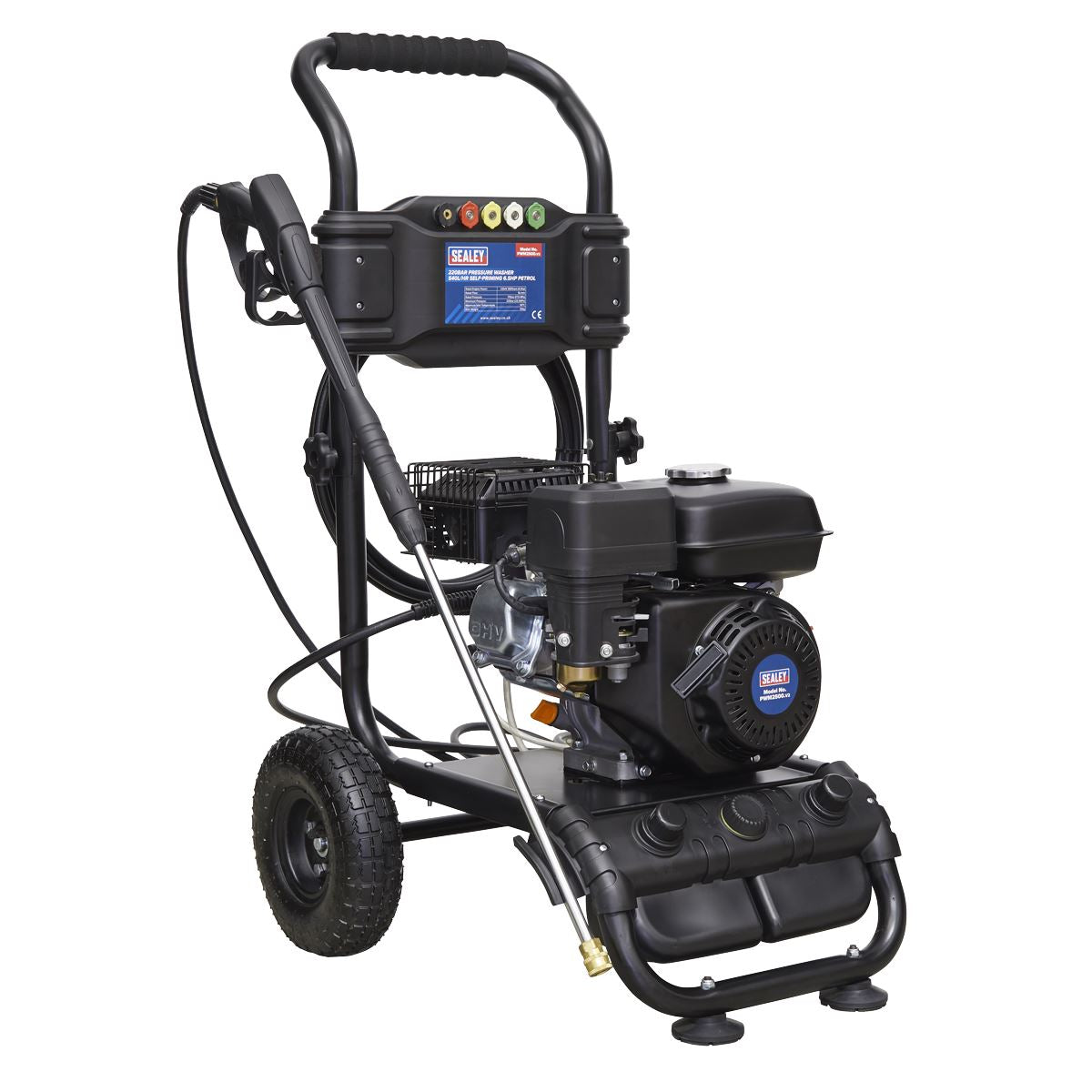 Sealey Pressure Washer 220bar 540L/hr 6.5hp Petrol