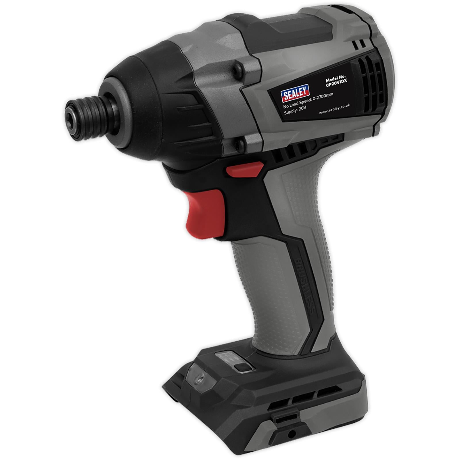 Sealey Premier Brushless Impact Driver 20V SV20 Series 1/4"Hex - Body Only