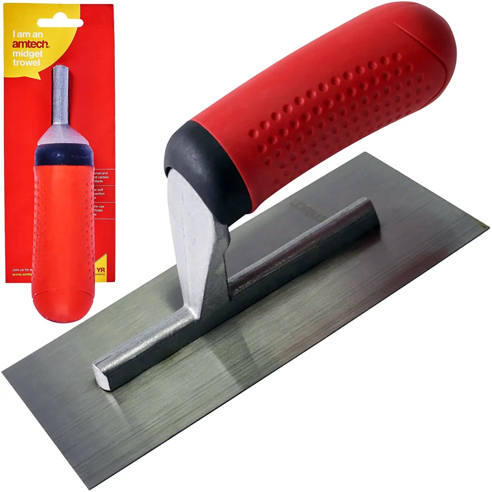Amtech 175 x 75mm Midget Trowel with Soft Grip Handle
