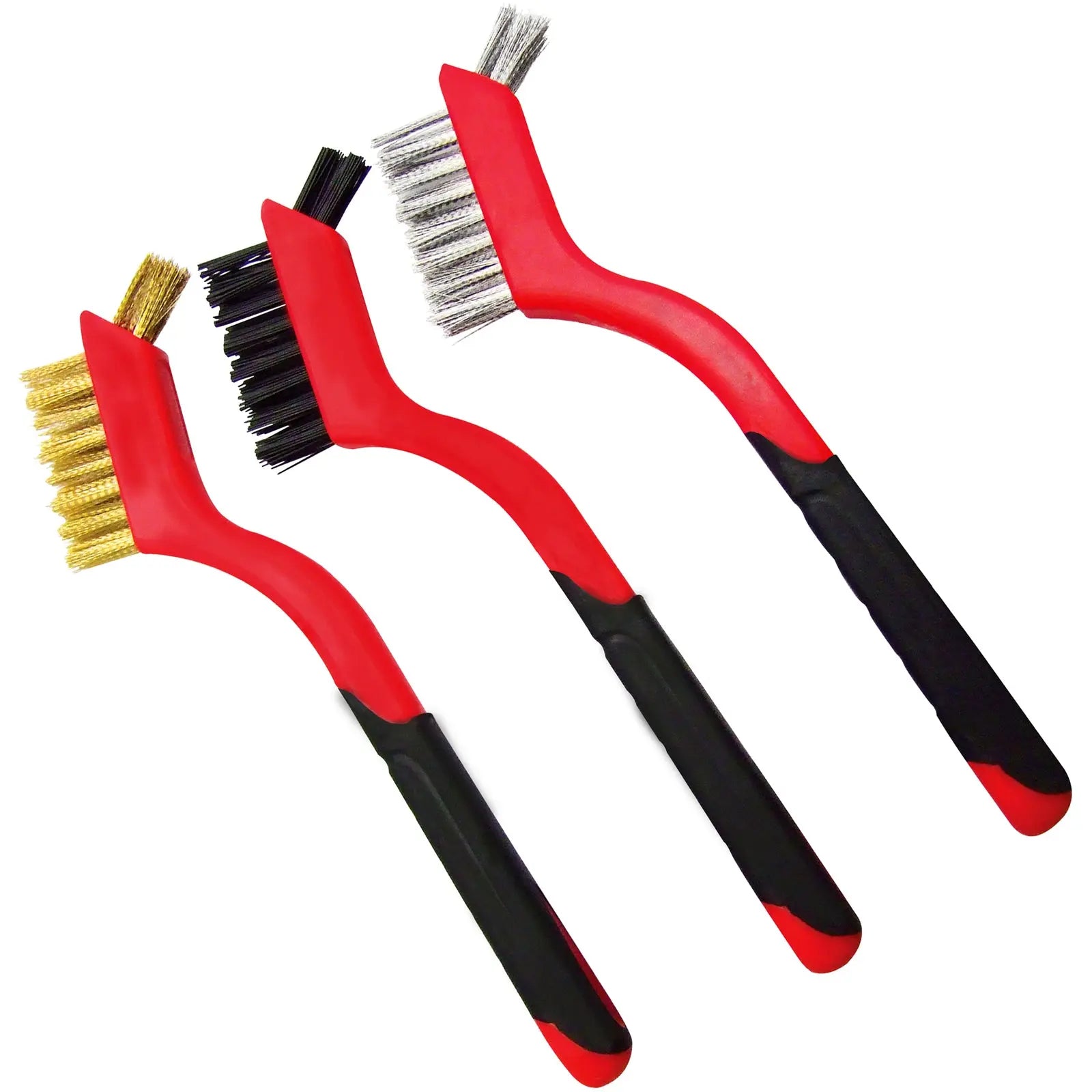Amtech 3 Piece 2 in 1 Mini Wire Brush Set