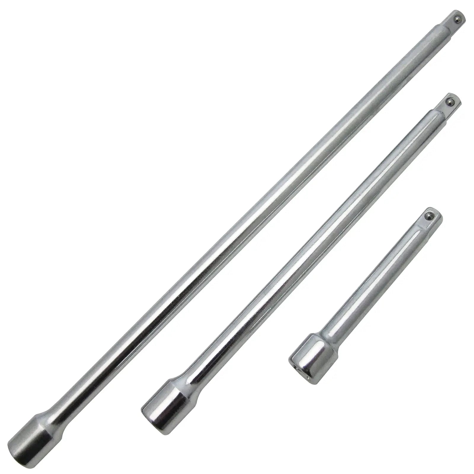 Amtech 3 Piece Socket Extension Bar Sets 75mm 150mm 225mm