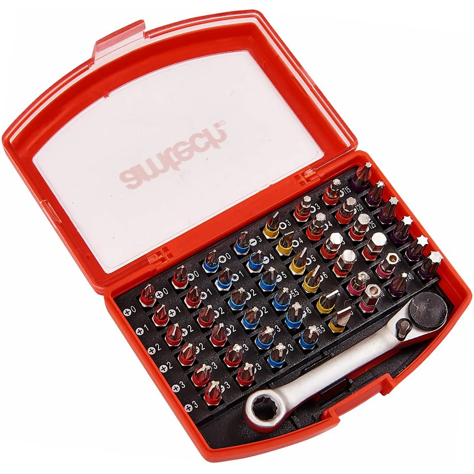 Amtech 49 Piece Colour Coded Screwdriver Bit Set in Case