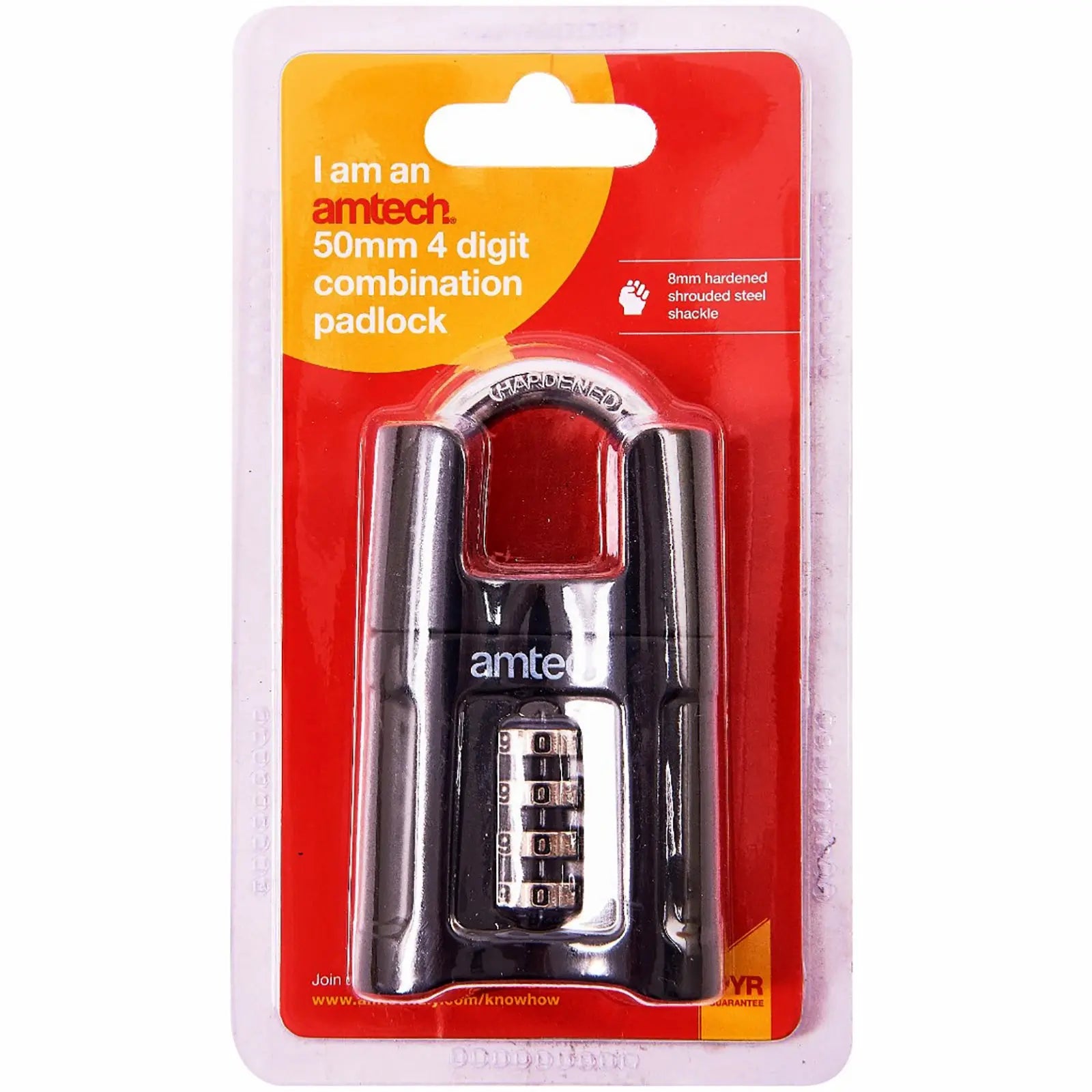 Amtech 50mm 4 Digit Combination Padlock