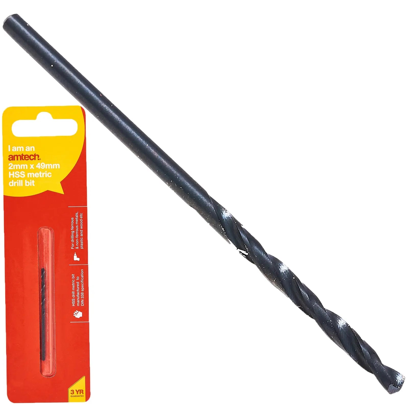 Amtech HSS Metric Metal Drill Bits 118° Precision Ground Tip