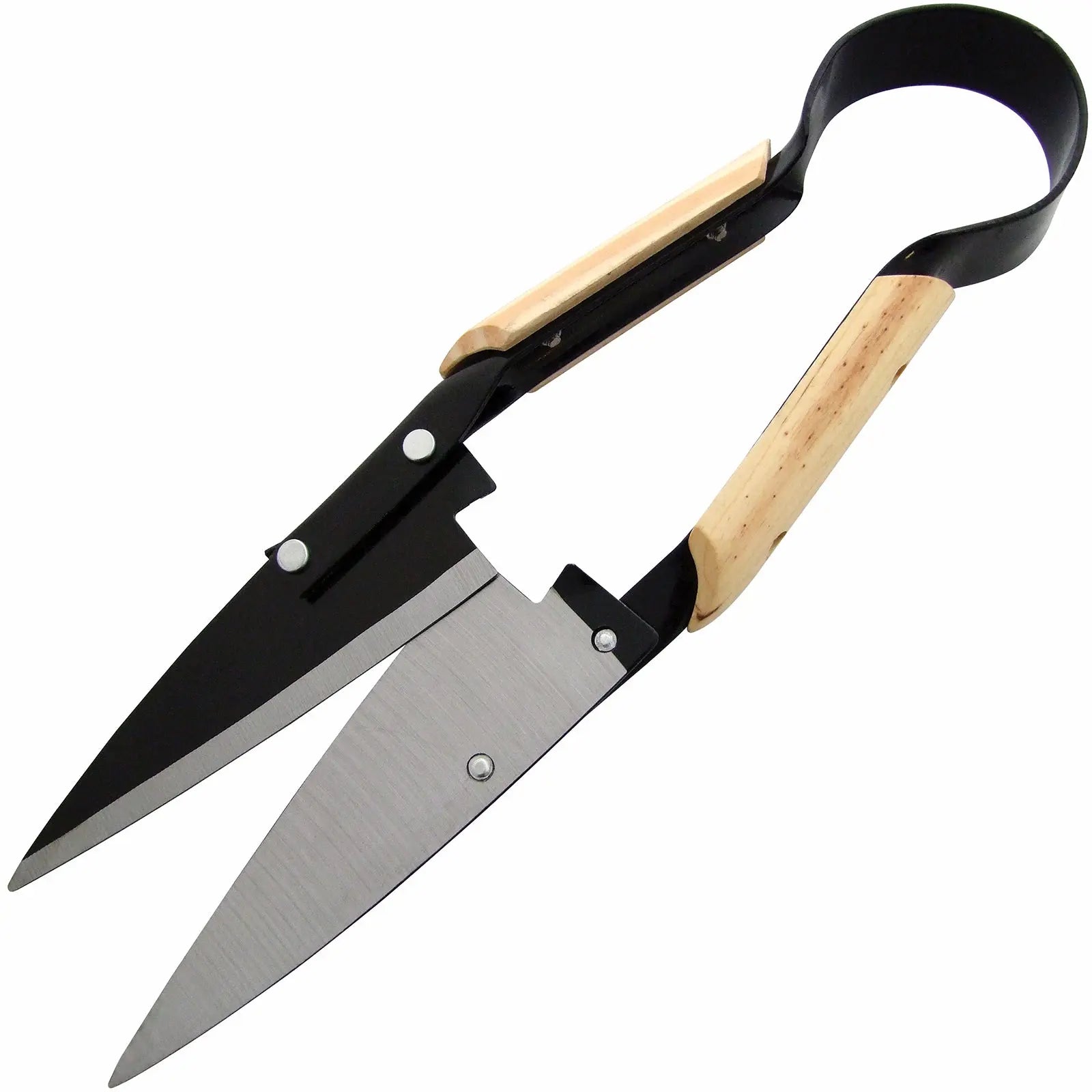 Amtech One Handed Trimming Shears Wooden Handle