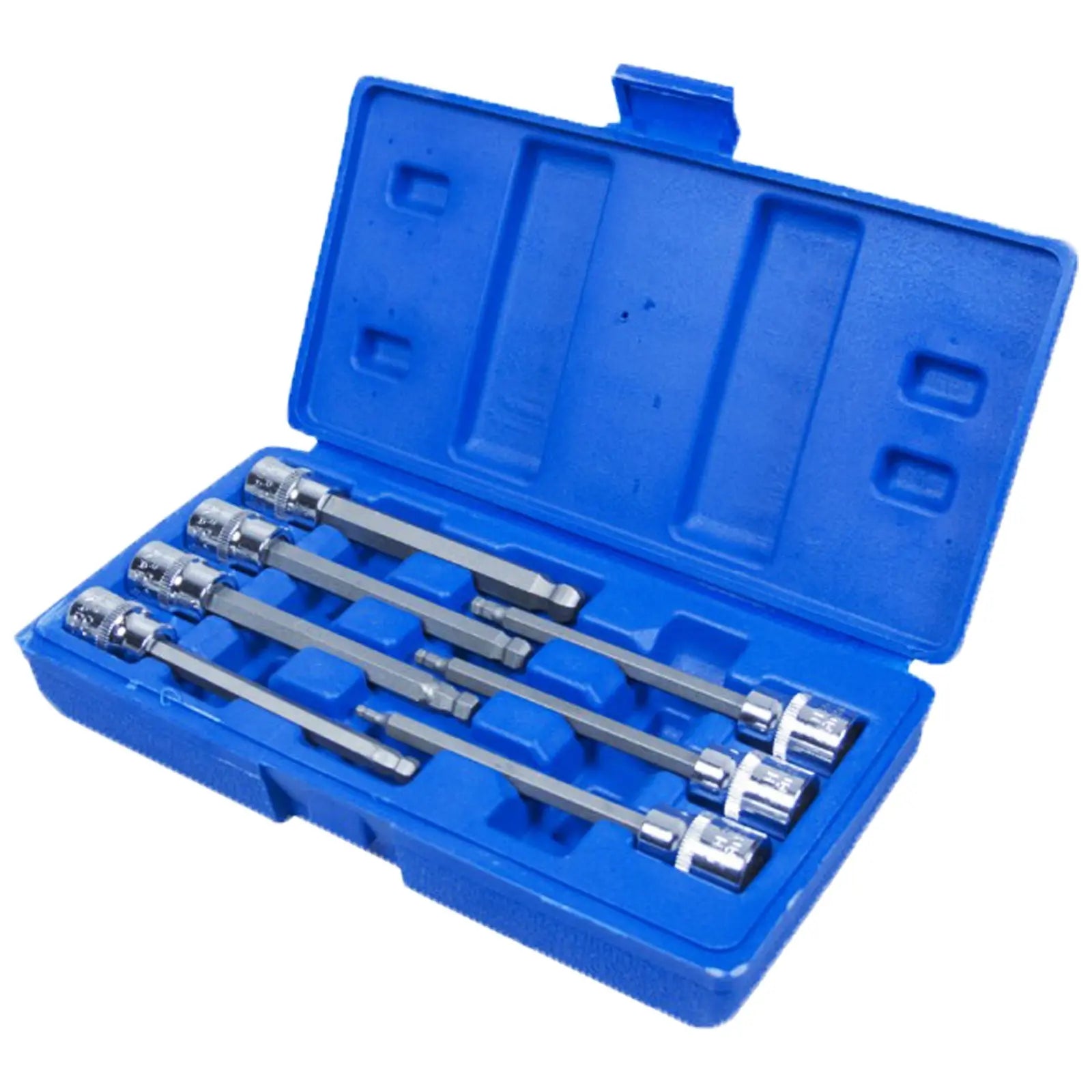 BlueSpot Ball End Hex Socket Bit Set Extra Long 7 Piece 110mm 3/8" Drive 3-10mm