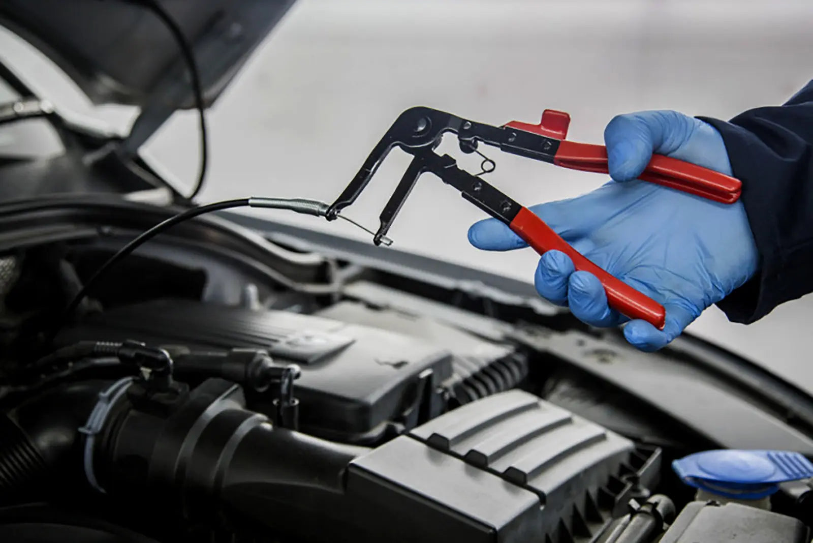 BlueSpot Flexible Long Reach Hose Clamp Pliers 18-54mm 630mm Flexible Cable