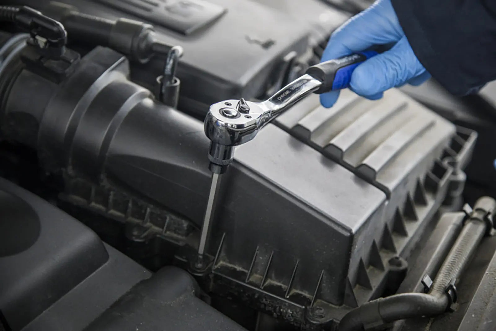 BlueSpot Torx Socket Bit Set Extra Long 7 Piece 110mm 3/8" Drive T25-T60