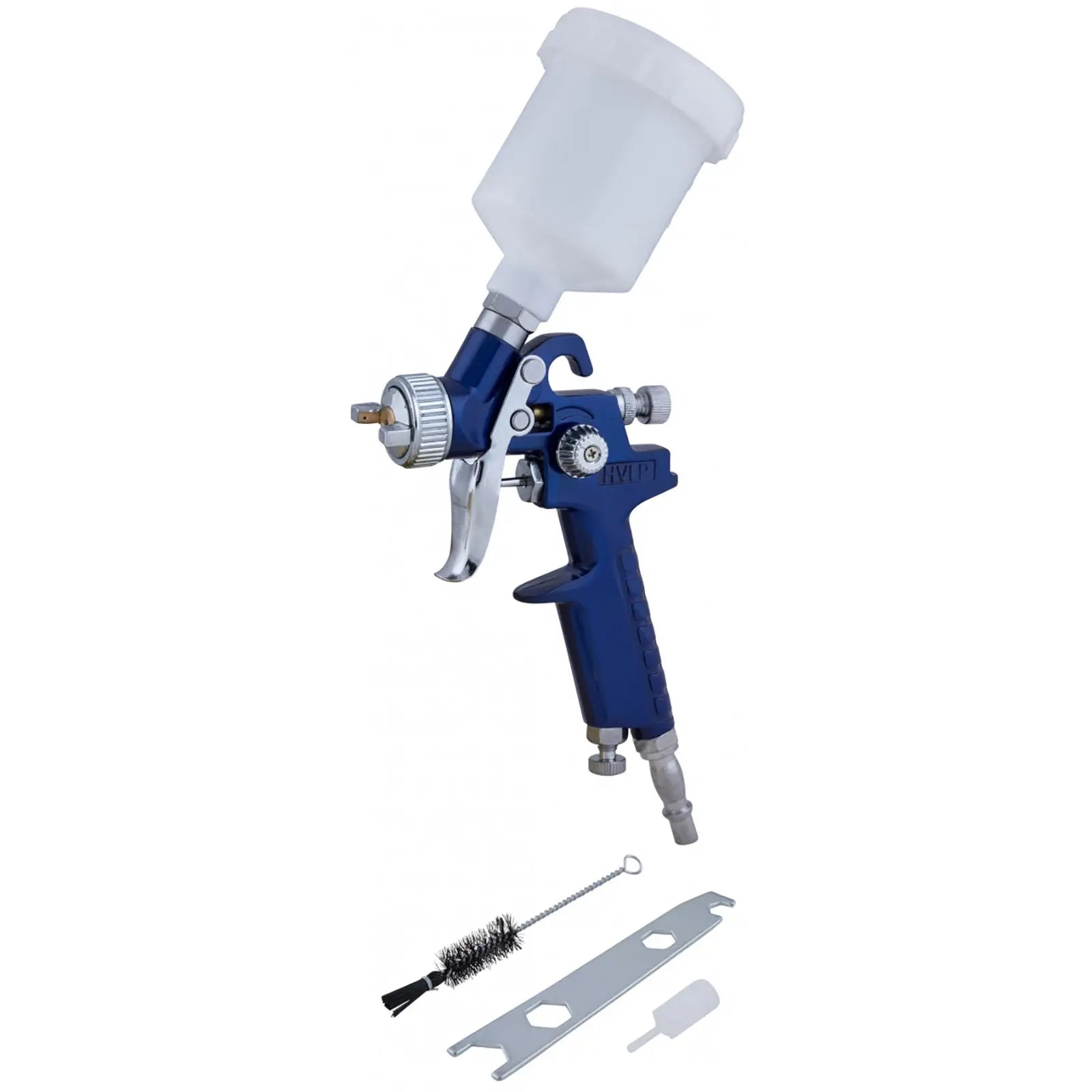 Bluespot 125ml Mini HVLP Gravity Feed Spray Gun 0.8mm Set Up