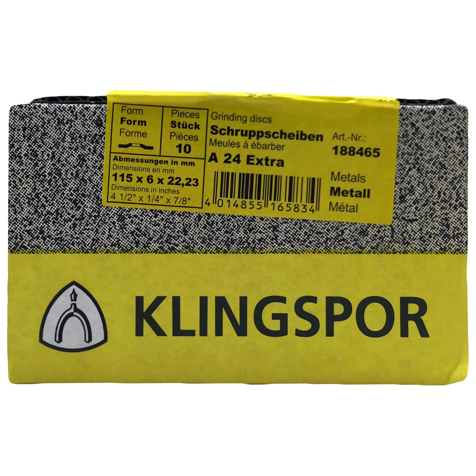 Klingspor A24 Extra 115mm x 6mm Metal Grinding Discs