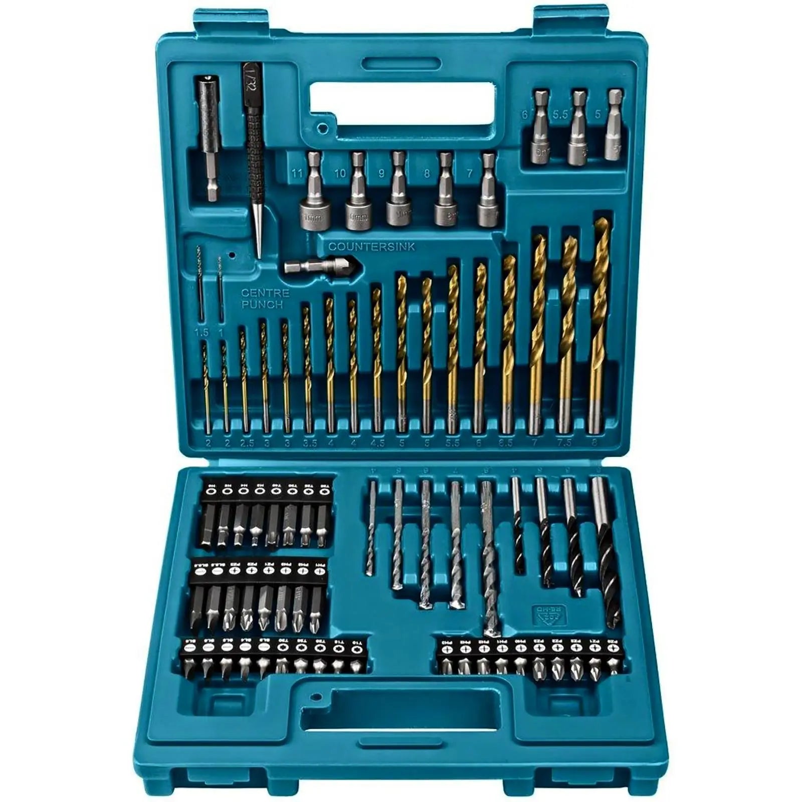 Makita Drill Bit and Screwdriver Bit Set in Case 75 Pieces B-49373  White Rose Tools
