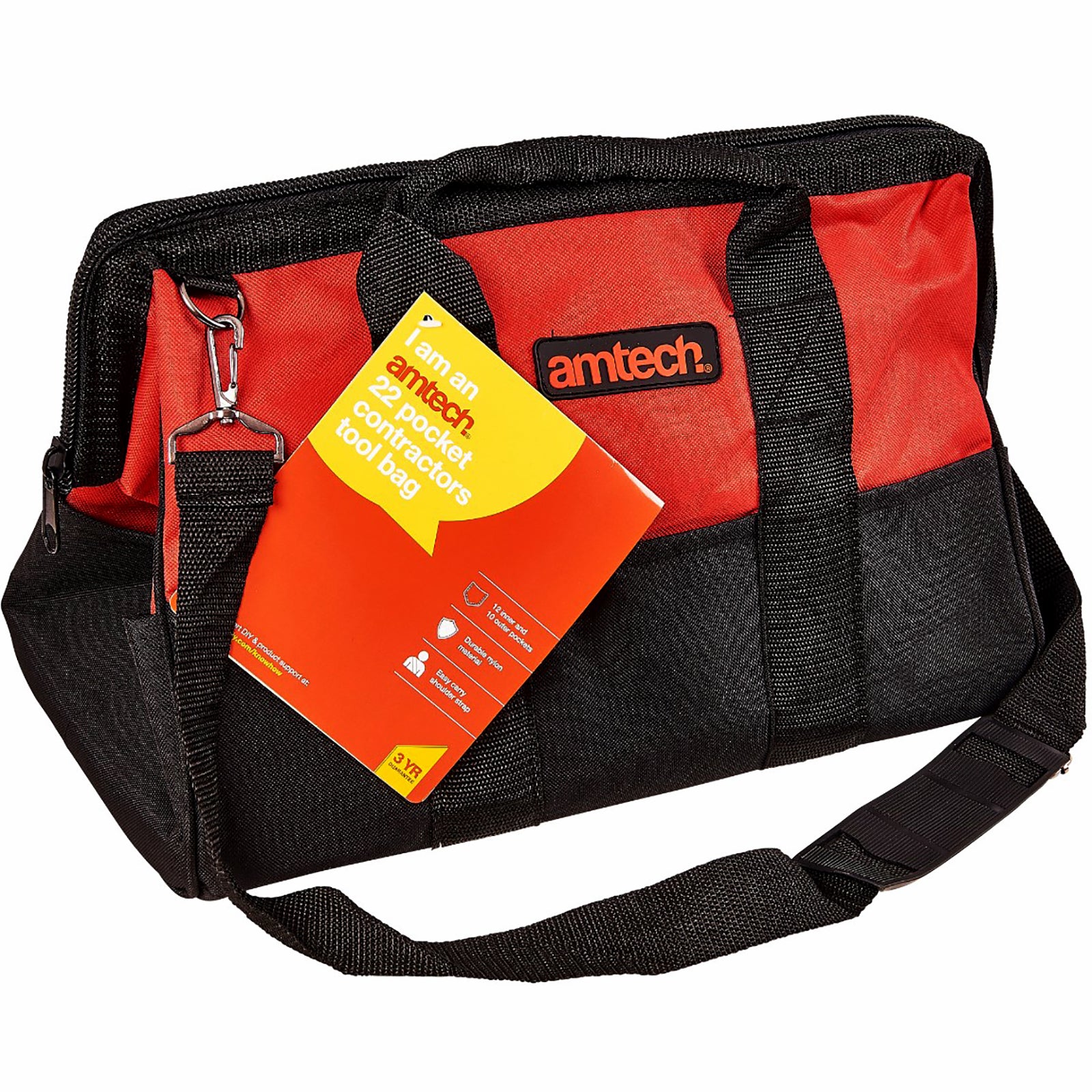 Amtech 22 Pocket Contractors Holdall Tool Bag