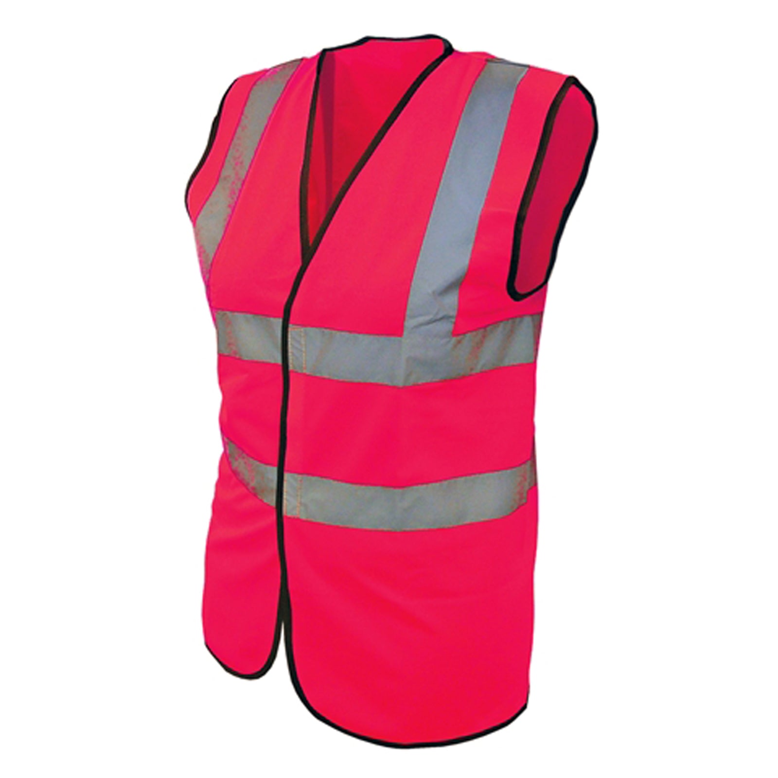 Scan Pink High Visibility Safety Waistcoat Vest