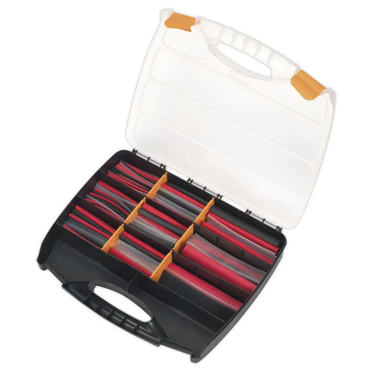 Sealey 261 Piece Mixed Heat Shrink Tubing Assortment in Case Large Storage Wrap