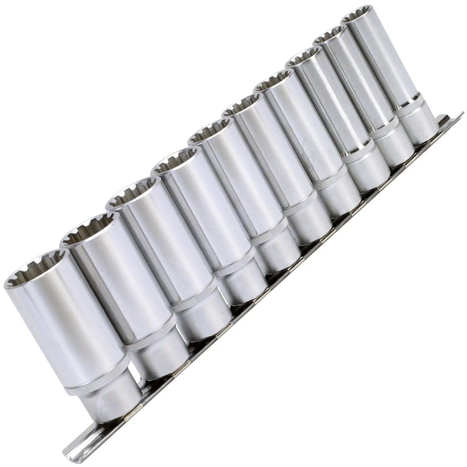 Sealey Premier 10 Piece 1/2" Total Drive Deep Socket Set 13-24mm